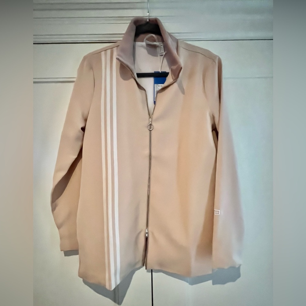ADIDAS Zip-Up Jacket/Sweater, NWT, Blush, Size M